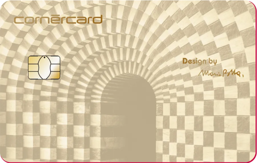 Cornèrcard Gold in Botta design